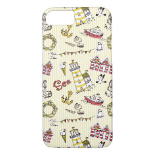 Coque iPhone 8/7 Motif de scène de la plage de Cute