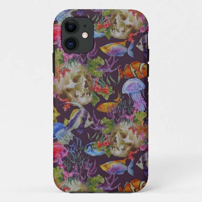 Coques Case-Mate iPhone Motif de Sea Life Grunge (Dos)