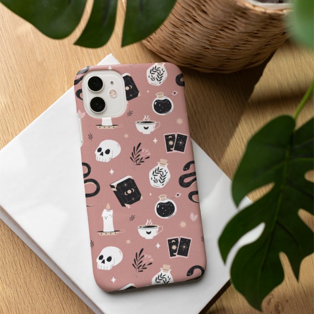 Coques Case-Mate iPhone Motif de serpent crânien Mystic Boho (Créateur téléchargé)