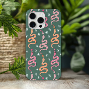 Coque iPhone 15 Pro Max Motif de serpents du désert de cowgirl occidental