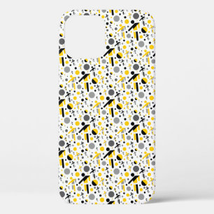 Case-Mate iPhone Case Motif de silhouette de football jaune noir mignon