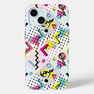 Coque Pour iPhone 15 Motif de style postmoderne Memphis