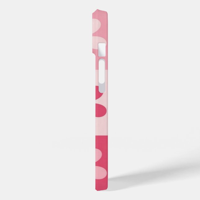 Coques Case-Mate iPhone Motif de tableau de bord rose rétro (Verso / Gauche)