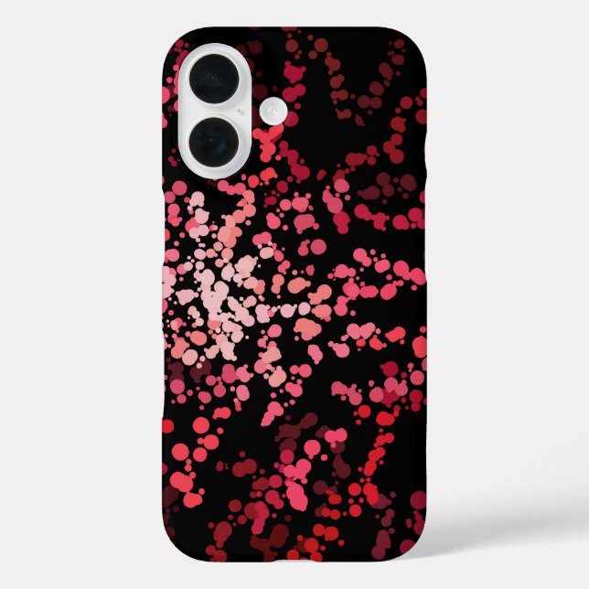 Coques Case-Mate iPhone Motif de taches éclaboussées abstraites de roses e (Verso)