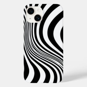 Coque Pour iPhone 14 Motif de texture d'impression de peau de zèbre