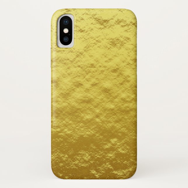 Coques Case-Mate iPhone Motif de Texture d'or (Luminosité d'or luxueuse) (Dos)