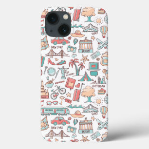 Case-Mate iPhone Case Motif de touristes en pastel