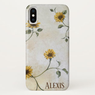 Case-Mate iPhone Case motif de tournesol à l'ancienne