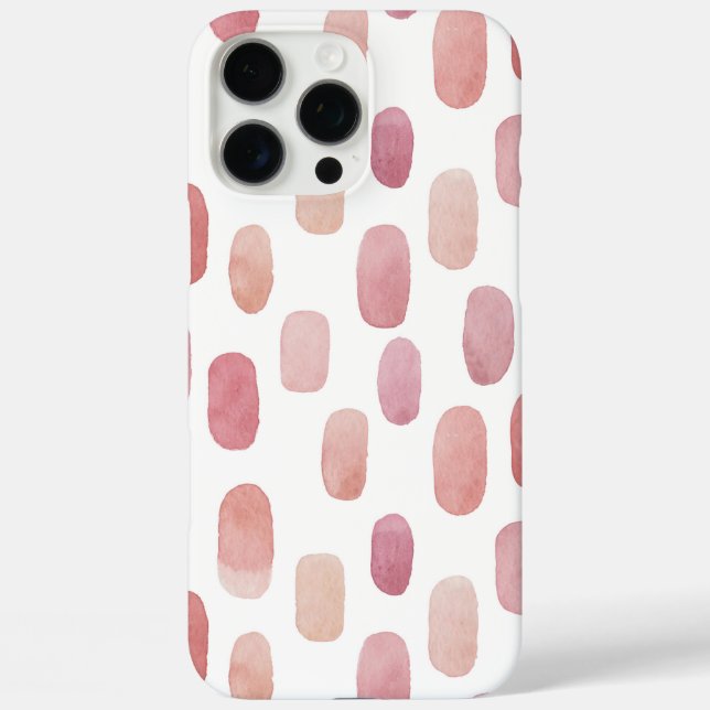Coques Case-Mate iPhone motif de trait de pinceau rose mignon Abstrait (Verso)