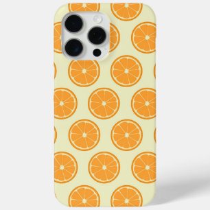 Coque iPhone 15 Pro Max Motif de tranche orange