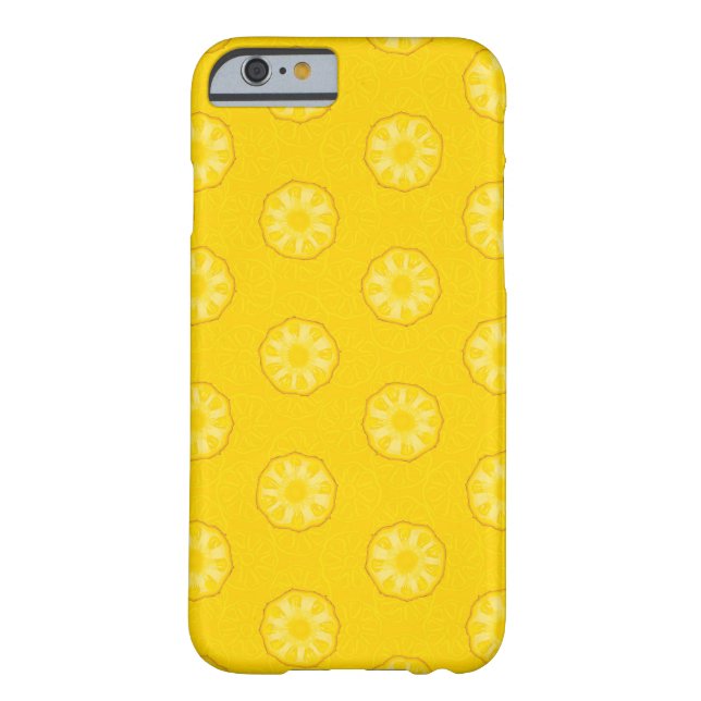 Coques Case-Mate iPhone Motif de tranches d'ananas jaune (Dos)