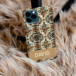 Coque Pour iPhone 14 Motif de tribu d'art ethnique amérindien personnal