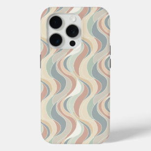 Coque iPhone 15 Pro Motif de vague abstrait