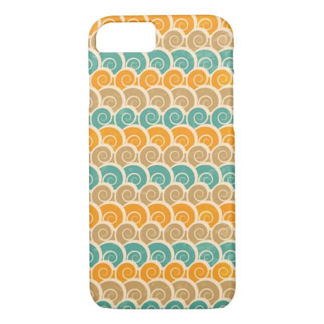 Coques Case-Mate iPhone Motif de vagues d'aquarelle (Dos)