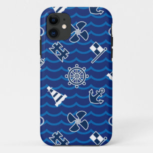 Coques Pour iPhone Motif de vagues nautique mignon