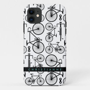 Case-Mate iPhone Case Motif de vélo noir et blanc moderne