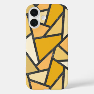 Coque Pour iPhone 16 Motif de verre coloré nuances de jaune
