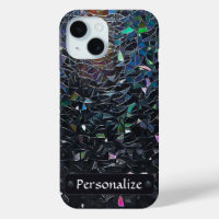 Motif de verre teinté abstrait iridescent personna