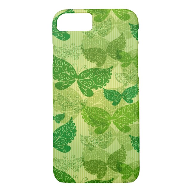 Coques Case-Mate iPhone Motif de vert de ressort (Dos)