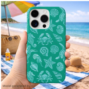 Coques iPhone 16 Pro Motif de vie océanique - Esthétique de la mer