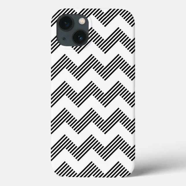Coques Case-Mate iPhone Motif de zigzag géométrique 2 (Verso)
