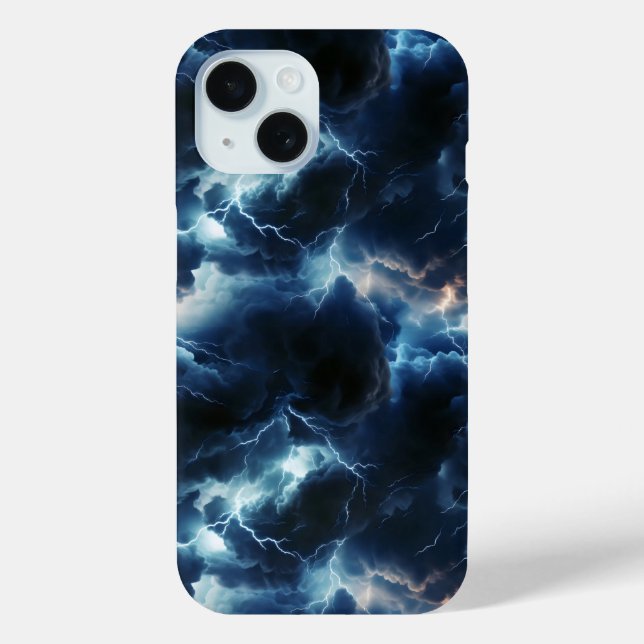 Coques Case-Mate iPhone Motif d'éclairage par orage (Verso)
