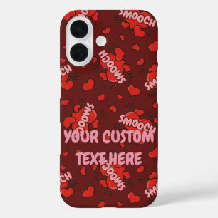 Coque Pour iPhone 16 Motif d'effet sonore de bande dessinée