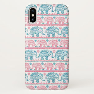 Case-Mate iPhone Case Motif D'Éléphant D'Origine Rose Et Turquoise