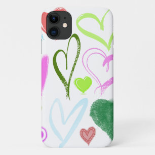 Case-Mate iPhone Case Motif Des Coeurs, Coeurs Colorés, Motif Des Coeurs