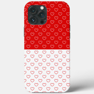 Case-Mate iPhone Case Motif Des Coeurs Rouge Et Blanc