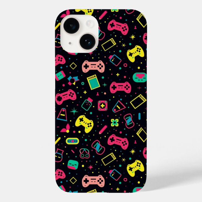 Coques Case-Mate iPhone Motif des contrôleurs de jeu vidéo (Verso)