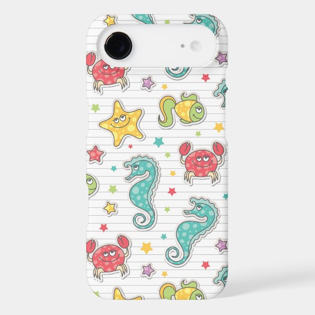 Coques Case-Mate iPhone motif des créatures de mer (Verso)
