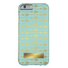 Motif des flèches d'huile d'or Mint Faux