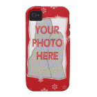 Motif des flocons de neige rouges et blancs de Noë