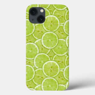 iPhone 13 Case Motif des tranches vertes de chaux