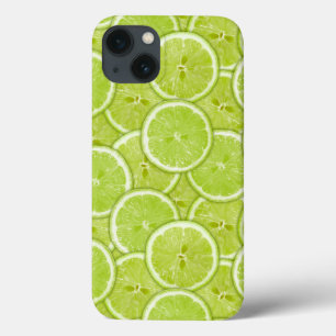 iPhone 13 Case Motif des tranches vertes de chaux