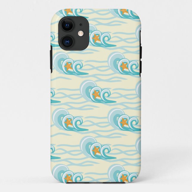 Coques Case-Mate iPhone Motif des vagues douces (Dos)
