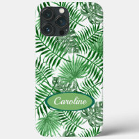 Motif d'été Tropical Feuille Green Palm personnali