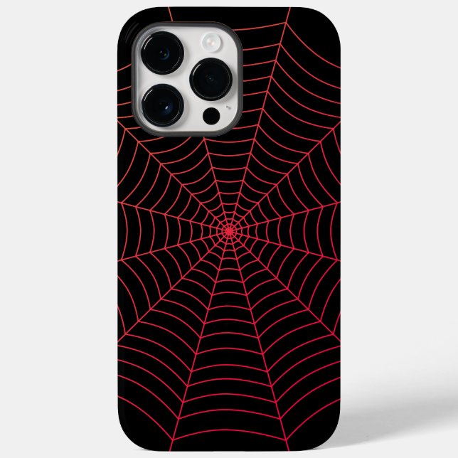 Coques Case-Mate iPhone Motif d'Halloween noir et rouge (Verso)