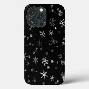Case-Mate iPhone Case Motif d'hiver du flocon de neige noir et blanc