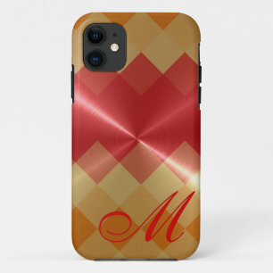 Coque Case-Mate Pour iPhone Motif diamant métallique et monogramme 4