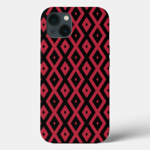Case-Mate iPhone Case Motif diamant rouge et noir Coque-Mate iPhone cas