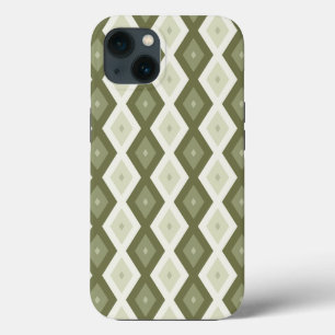 Case-Mate iPhone Case Motif diamant vert olive Coque-coque iphone Mate