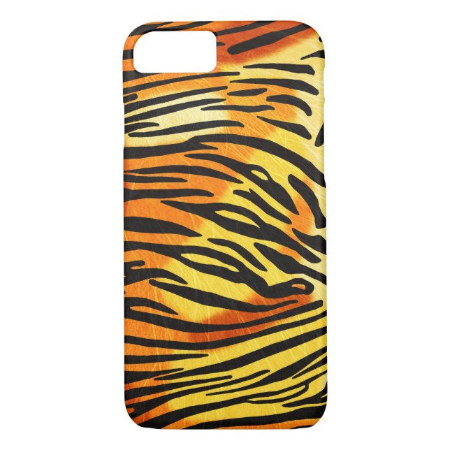 Coques Case-Mate iPhone Motif d'impression de fourrure de tigre rayée (Dos)