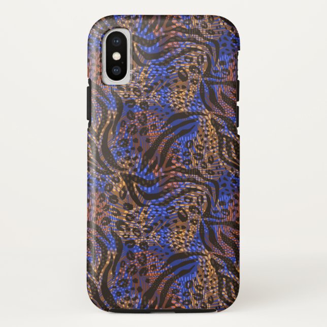 Coques Case-Mate iPhone Motif d'impression Leopard et Zebra (Dos)