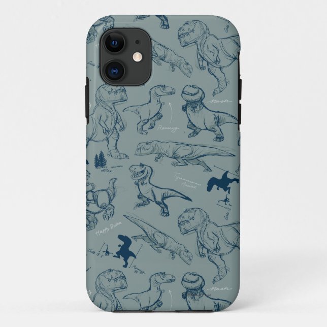 Coques Case-Mate iPhone Motif Dinosaur Sketch (Dos)