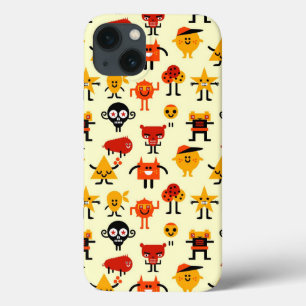Etui iPhone 13 Motif drôle de monstres
