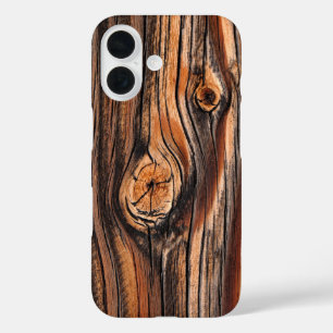Coques iPhone 16 Motif du grain de bois