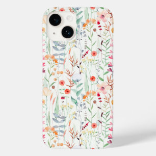 Coque Pour iPhone 14 Motif du jardin de fleurs Pastel