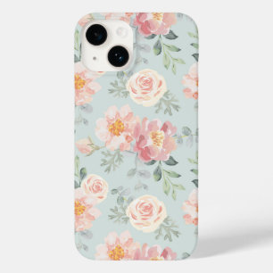 Coque Pour iPhone 14 Motif du jardin rose Rose Rose Pastel